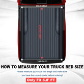 5.7FT Tri-Fold Soft Tonneau Cover For 2009-2025 Dodge Ram 1500 Inclu. Classic & New Body Fleetside Truck Bed Cover without RamBox